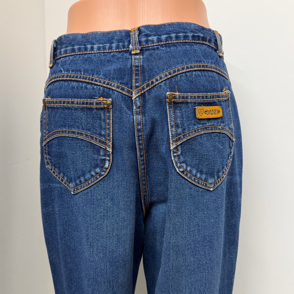 Vintage Gitano 1980s Proportionally Sized Medium Wash Denim Jeans Womans Size 13 - Picture 9 of 14